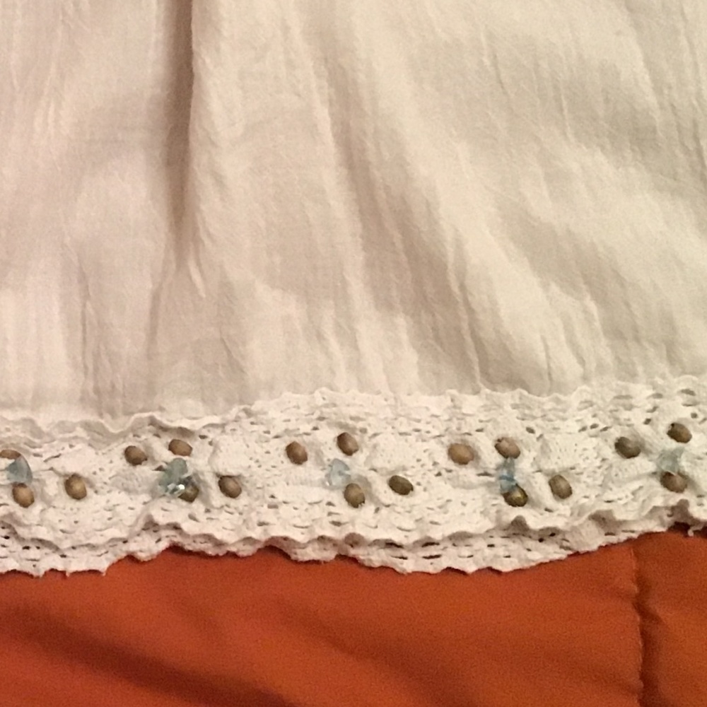 ISA Tie-Back Smocked Mini Cotton Dress Size XS - Picture 2 of 5